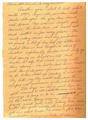 1982 - 'To Womb It May Concern' - Christmas letter by Bucky - page 1.jpg